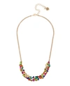 BETSEY JOHNSON BUTTERFLY STONE CLUSTER NECKLACE
