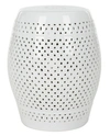 Safavieh Diamond Garden Stool In White