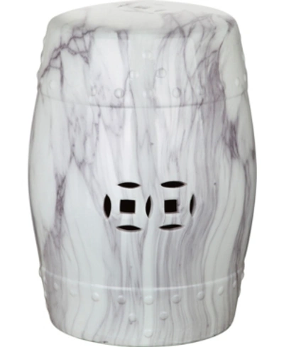 Safavieh Jade Swirl Garden Stool In White