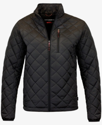 Hawke & Co. Men's Diamond Quilted Heritage Jacket, Created For Macy's In Black