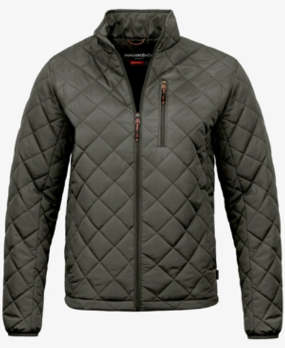 Hawke & Co. Men's Diamond Quilted Heritage Jacket, Created For Macy's In Loden