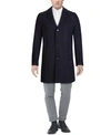 COLE HAAN MEN'S MELTON CLASSIC-FIT TOPCOAT