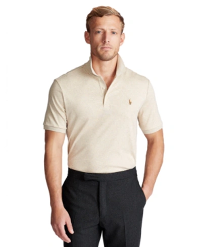 Polo Ralph Lauren Men's Classic Fit Soft Touch Polo Shirt In Tuscan Beige Heather