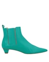 Alysi Ankle Boots In Emerald Green