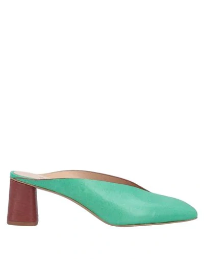 Alysi Mules & Clogs In Light Green