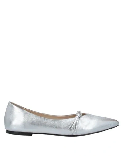 Strategia Ballet Flats In Silver