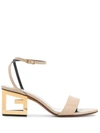 GIVENCHY G HEEL LEATHER SANDALS