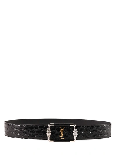 Saint Laurent Fashion Logo In Black