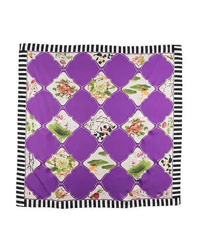 Gucci Square Scarf In Purple