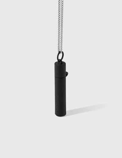 Ambush Pill Case Necklace In Black