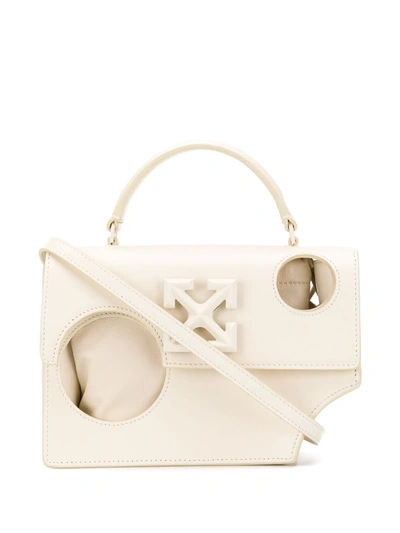 Off-white Hole-detail 2.8 Jitney Bag In Neutrals