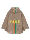 GUCCI Fake/Not Print GG Nylon Cape