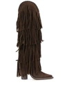 DSQUARED2 FRINGED KNEE-LENGTH BOOTS