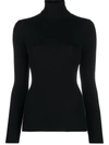 Wolford Roll Neck Long-sleeve Top In Black