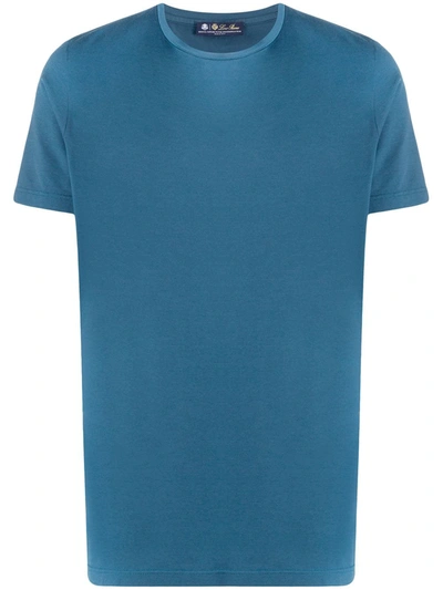 Loro Piana Short-sleeve Fitted T-shirt In Blau