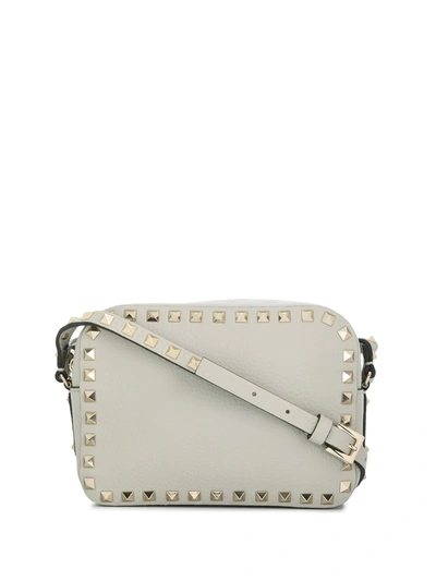 Valentino Garavani Small Rockstud Crossbody Bag In Grey