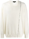 ANN DEMEULEMEESTER CONTRAST-STITCH JUMPER