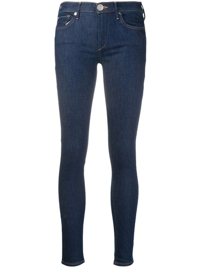 True Religion Skinny Fit Mid-rise Jeans In Blue