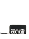 VERSACE JEANS COUTURE LOGO PRINT CONTINENTAL WALLET