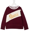 GUCCI LOGO-EMBROIDERED SWEATSHIRT