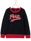 RALPH LAUREN EMBROIDERED LOGO JUMPER