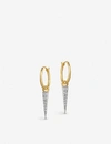 Missoma Womens Gold Spike Mini 18ct Yellow Gold-plated Vermeil Silver Earrings In Gold