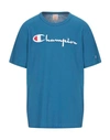 Champion T-shirts In Blue