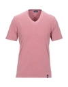 Drumohr T-shirts In Pastel Pink