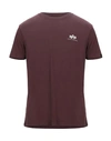 Alpha Industries T-shirt In Deep Purple