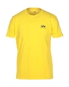 Alpha Industries T-shirt In Yellow