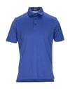 Drumohr Polo Shirts In Bright Blue