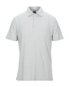 Drumohr Polo Shirts In Light Grey