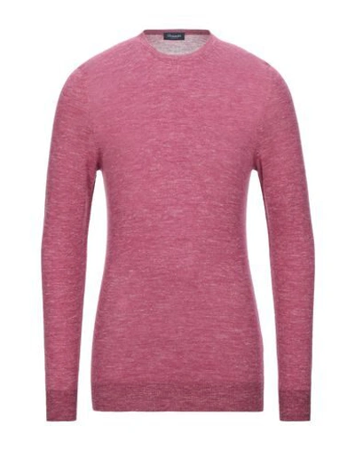Drumohr Sweaters In Maroon