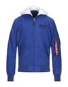 Alpha Industries Jackets In Bright Blue