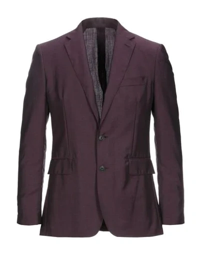 Burberry Suit Jackets In Deep Purple