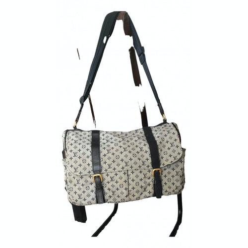 Pre-Owned Louis Vuitton Grey Cloth Travel Bag | ModeSens