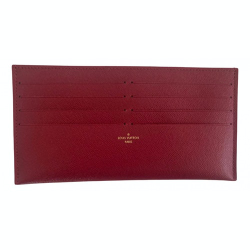 Pre-Owned Louis Vuitton Burgundy Leather Purses, Wallet & Cases | ModeSens