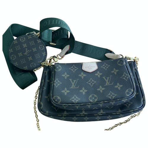 Pre-Owned Louis Vuitton Multi Pochette Access Brown Cloth Handbag | ModeSens