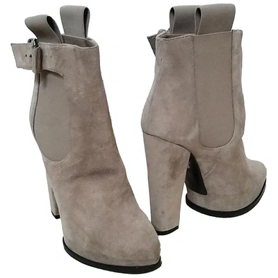 Pre-owned Givenchy Beige Suede Ankle Boots