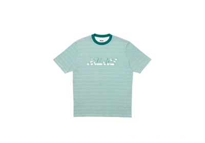 Pre-owned Palace 3d Stripe T-shirt Green/white