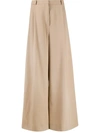 NINA RICCI WIDE-LEG PALAZZO TROUSERS