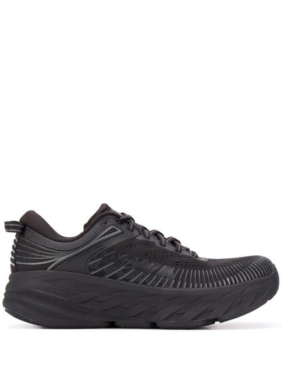 Hoka One One Low-top Chunky Sneakers In 黑色