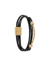 SAINT LAURENT BRAIDED CURB CHAIN BRACELET