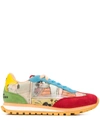 Marc Jacobs X Peanuts The Jogger Low-top Sneakers In Orange