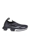 DOLCE & GABBANA SNEAKERS IN STRETCH JERSEY COLOR BLACK,11529870