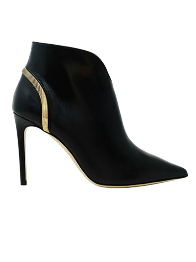 Ninalilou Leather Ankle Boots In Black