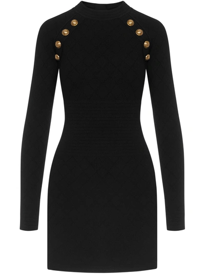 Balmain Blamain Paris Dress In Black