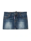 DSQUARED2 DENIM SKIRT TEEN,DQ01W4D002A DQ01T