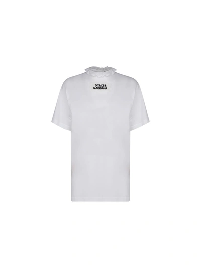 Dolce & Gabbana Dolce&amp;gabbana T-shirt In Bianco Ottico