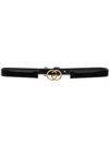 GUCCI INTERLOCKING GG LEATHER BELT